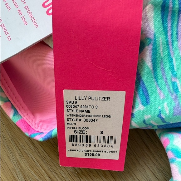 Lilly Pulitzer Luxletic Weekender High Rise Legging In Full Bloom - Small - Picture 5 of 5